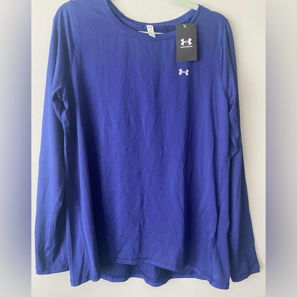 Under Armour Women's Violet Long Sleeve Top/XL/NWT